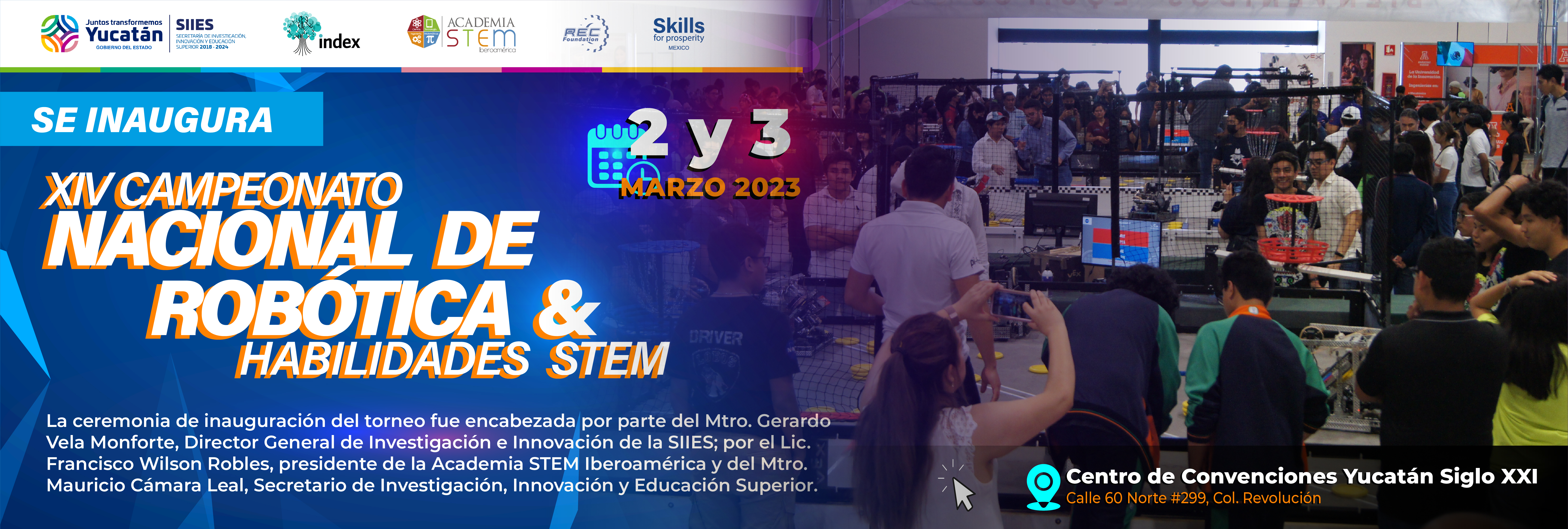 Inicia el Campeonato Nacional de Robótica y Habilidades STEM 2023